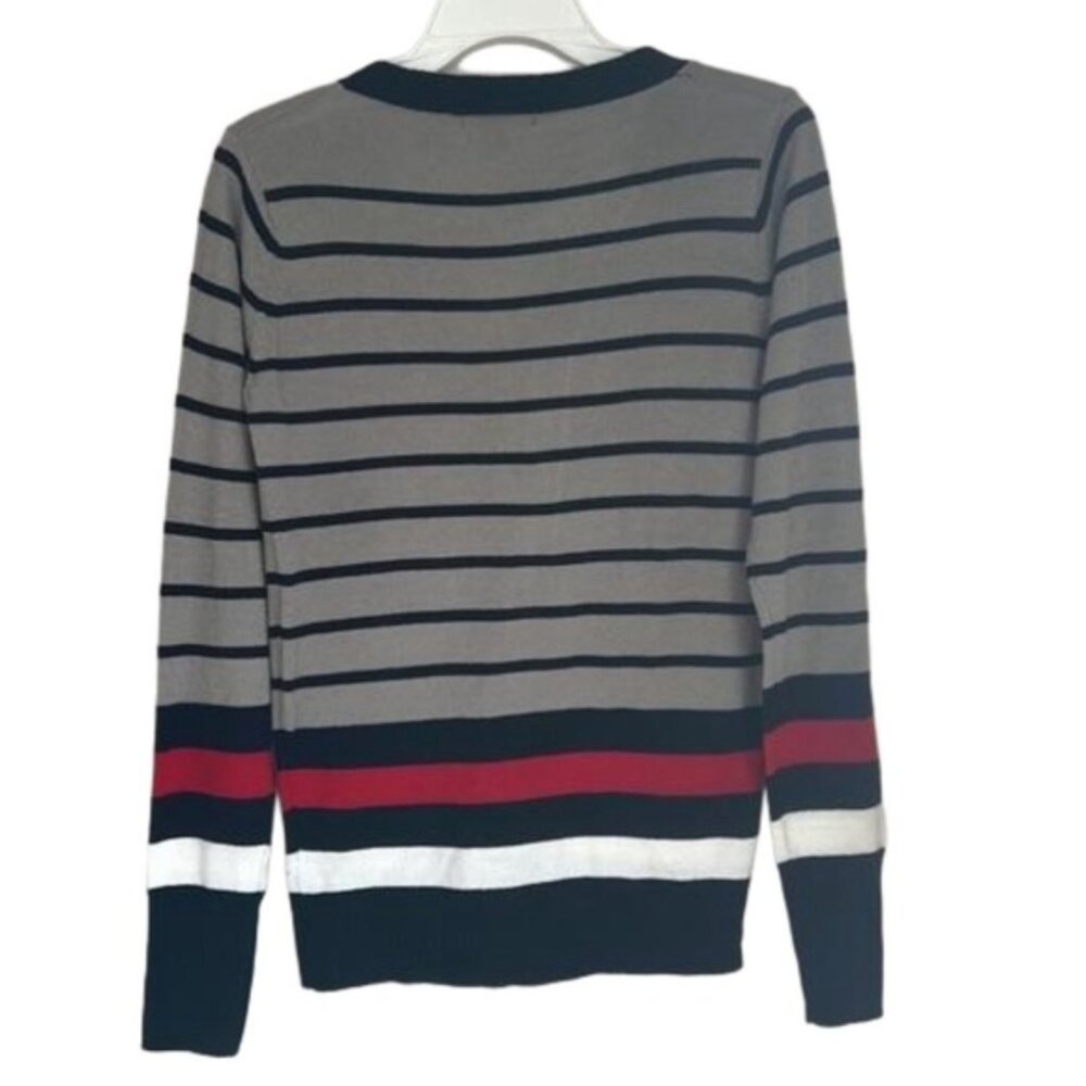 Majore Striped Button Down Sweater - image 5